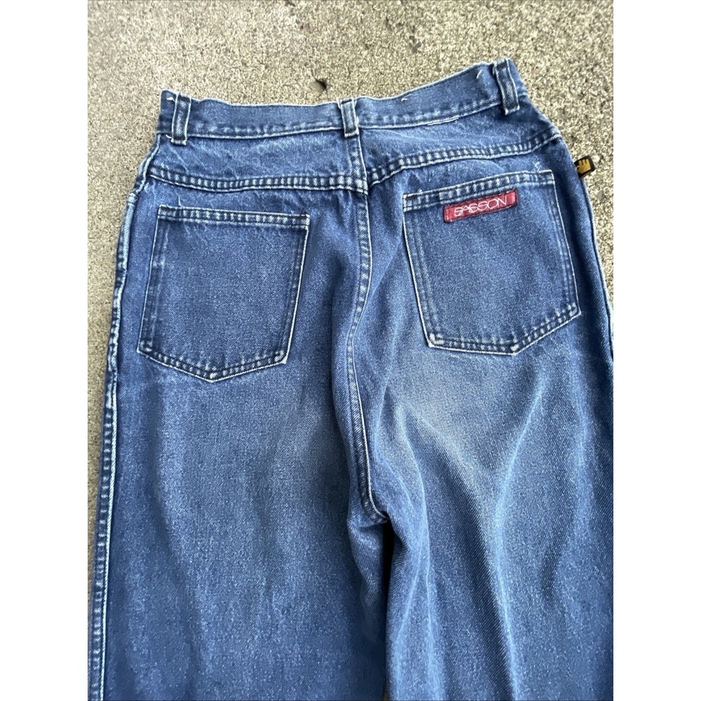 Vintage Sasson Jeans Womens High Waist Tapered‎ Leg Denim Blue Retro Style